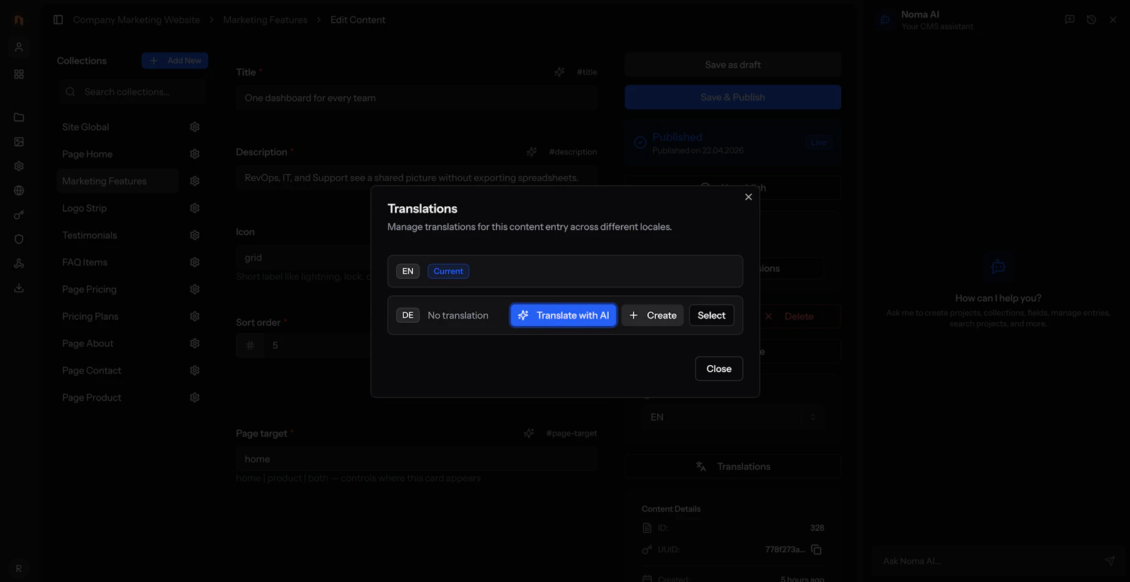 NomaCMS screenshot 15