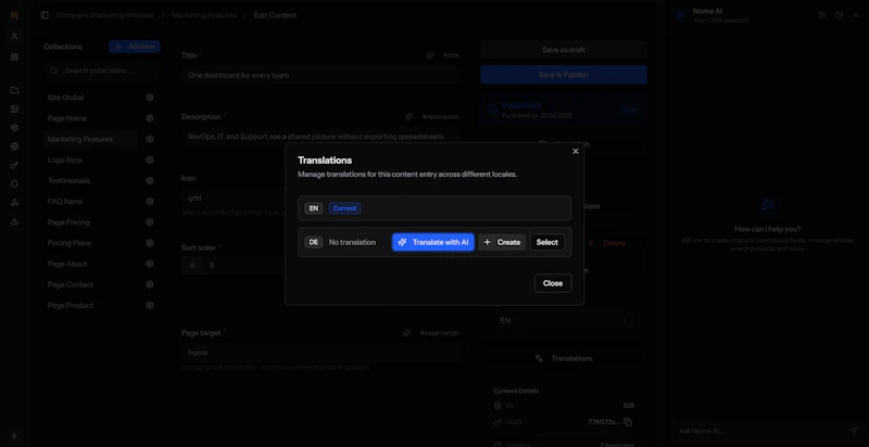 NomaCMS screenshot 15