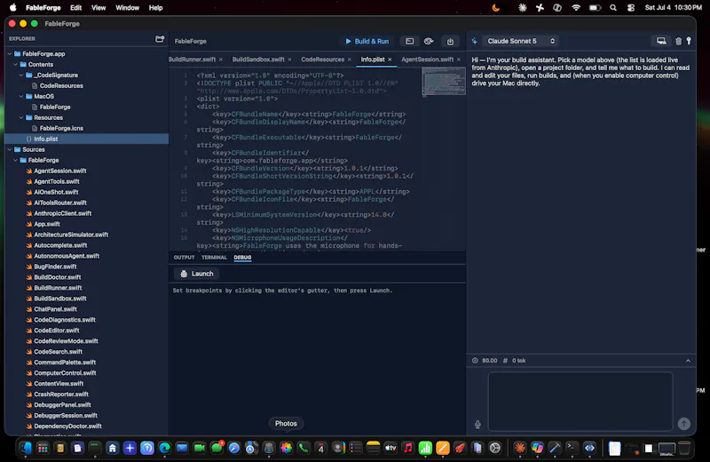 Fable Forge Code Editor screenshot 1