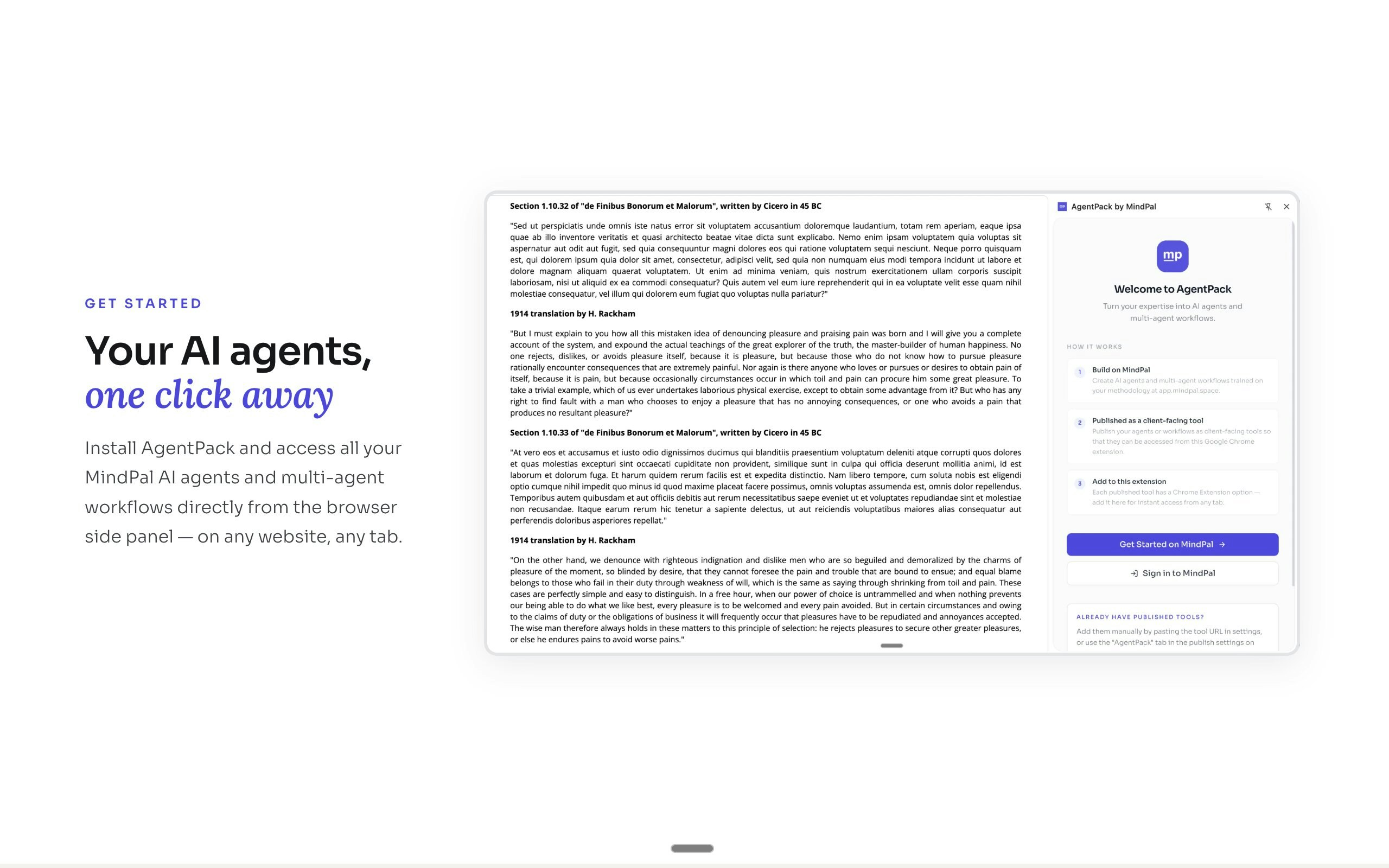 AgentPack Chrome Extension gallery image