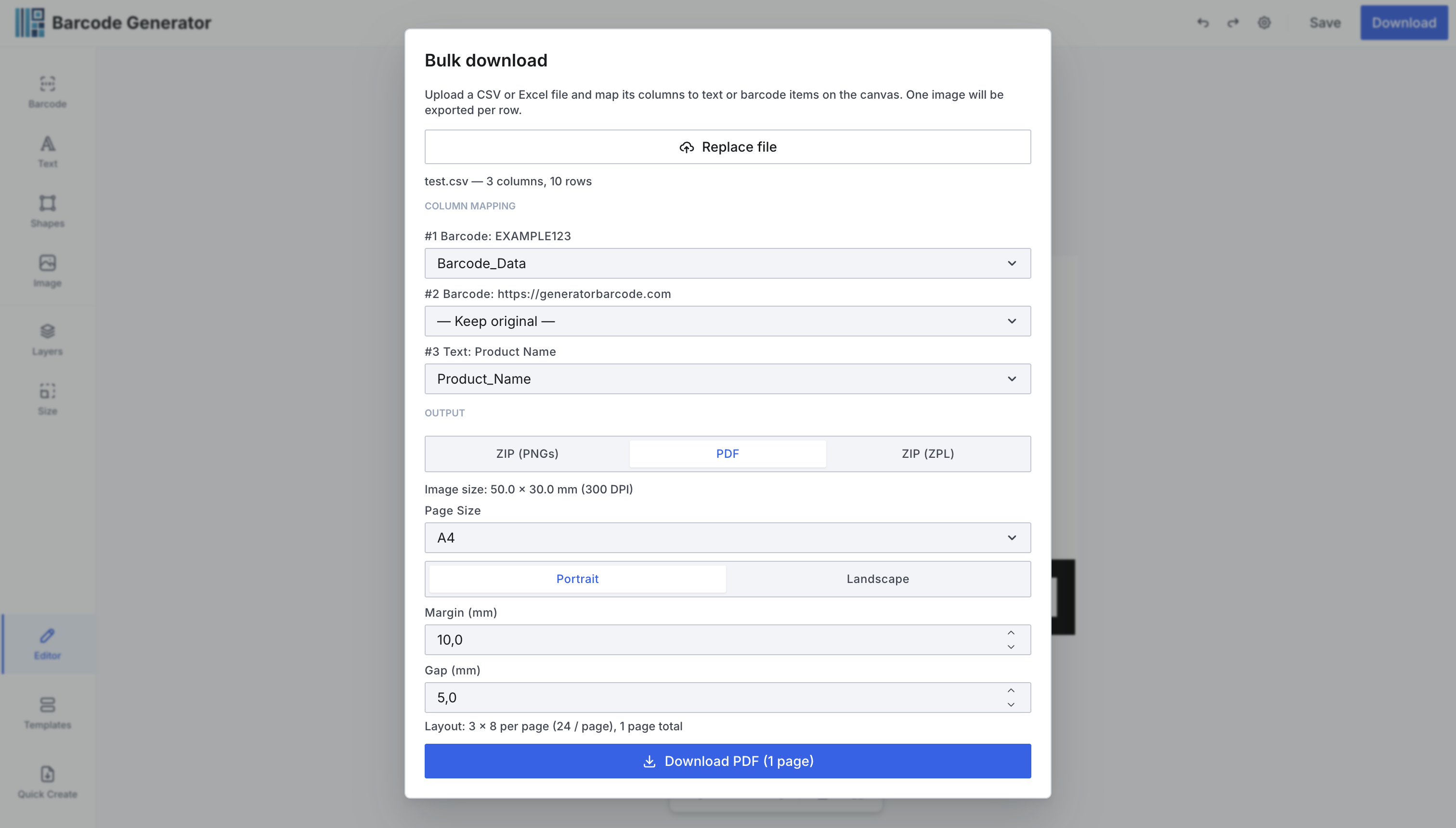 Free Bulk Barcode & Label Generator gallery image