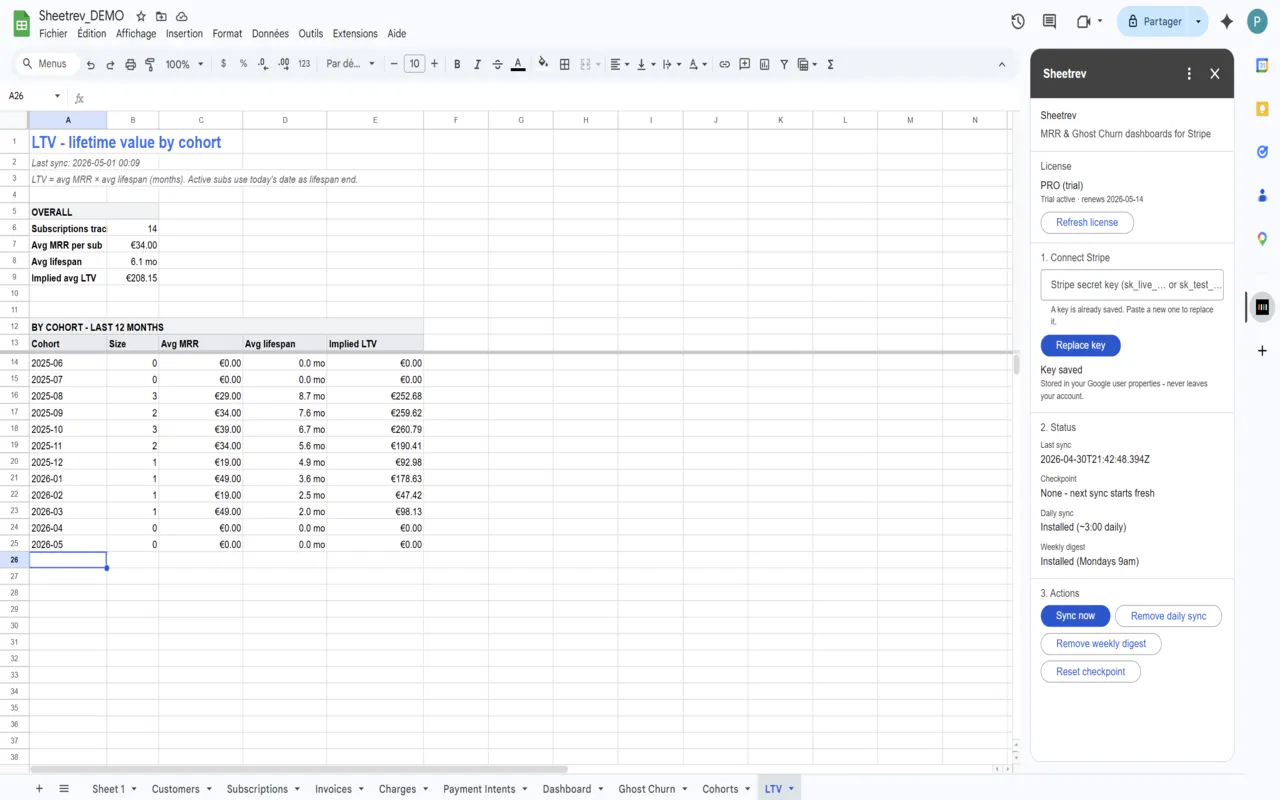 Sheetrev / Your MRR, in your sheet. gallery image