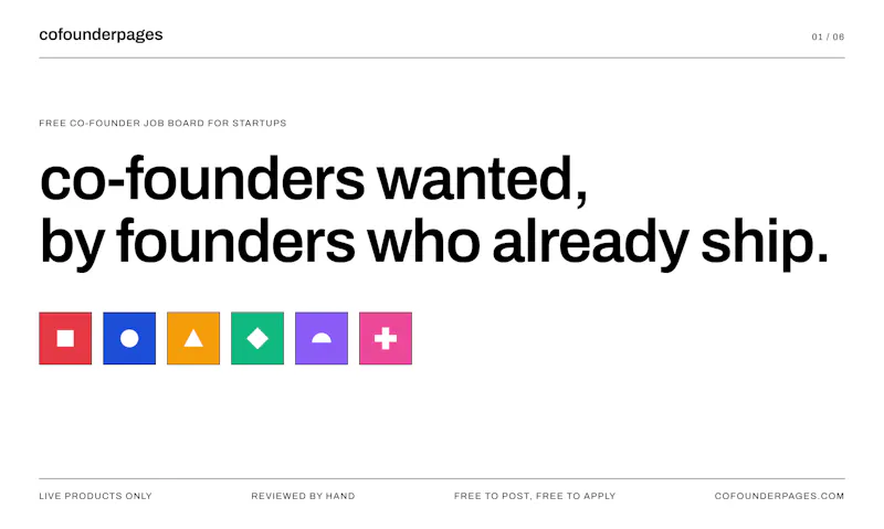 Cofounder Pages screenshot 2