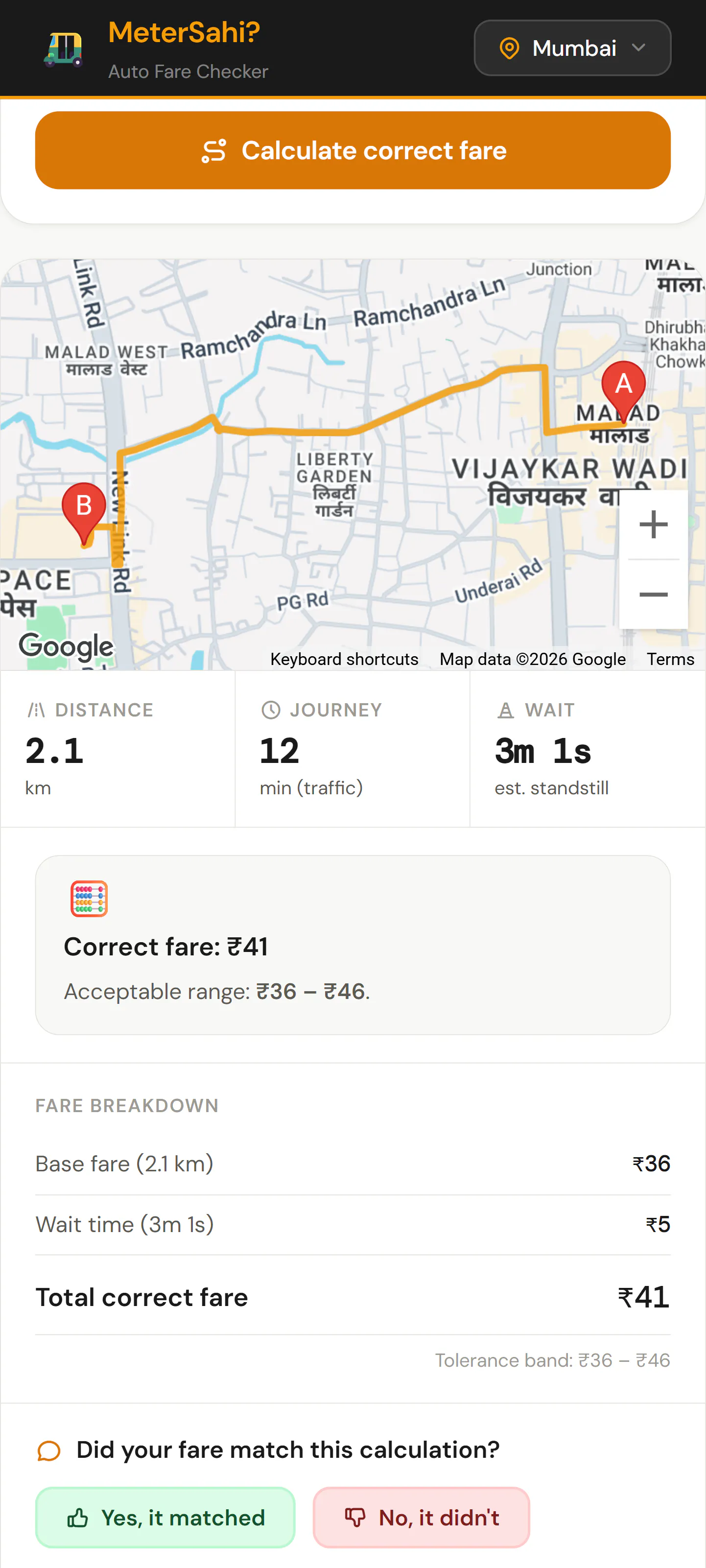 MeterSahi? - Auto Rickshaw Fare Checker gallery image