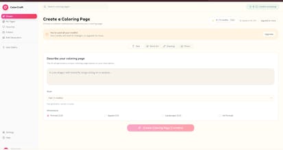 AI Coloring Pages Generator gallery image