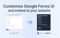 Customize UI for Google Forms media 2