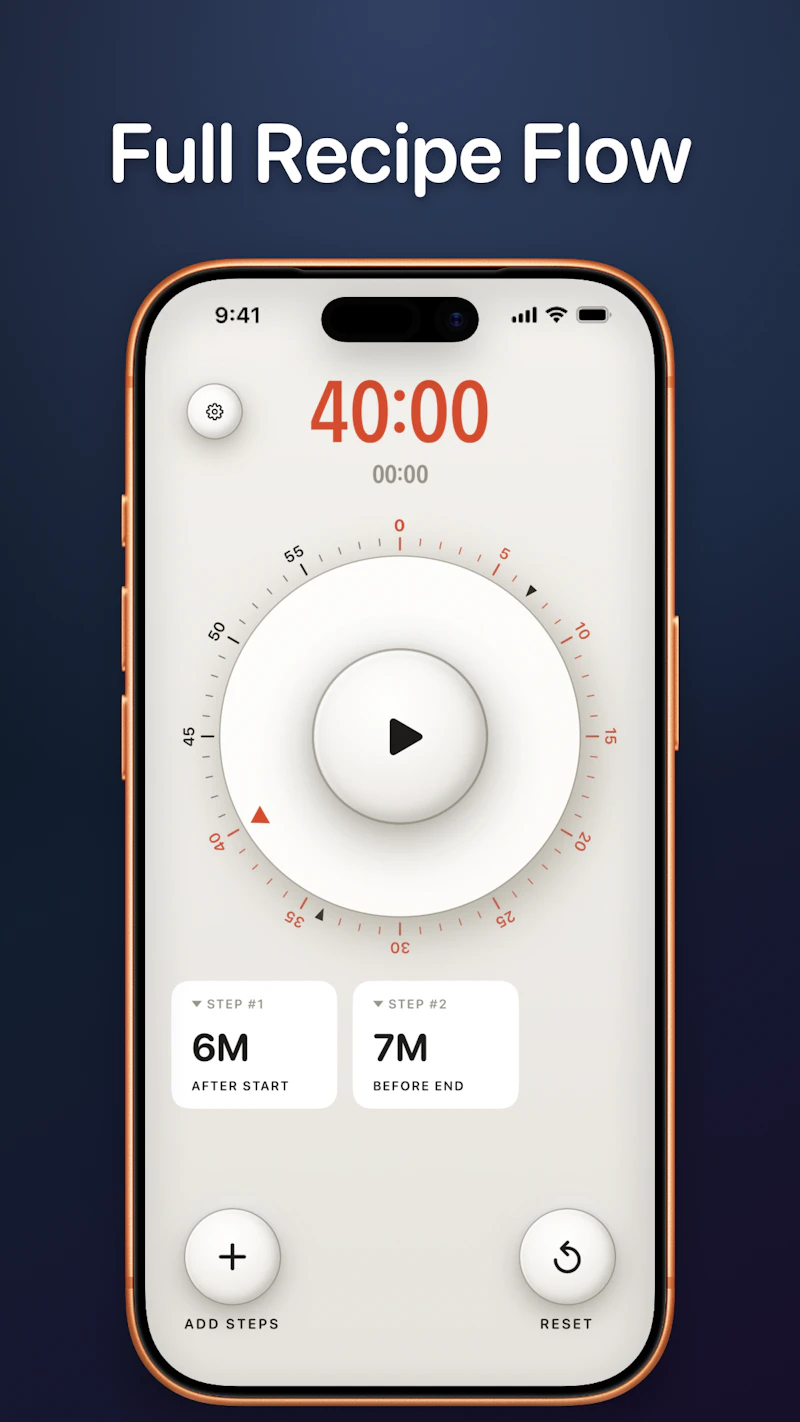Cooking Timer & Recipe Clock screenshot 3