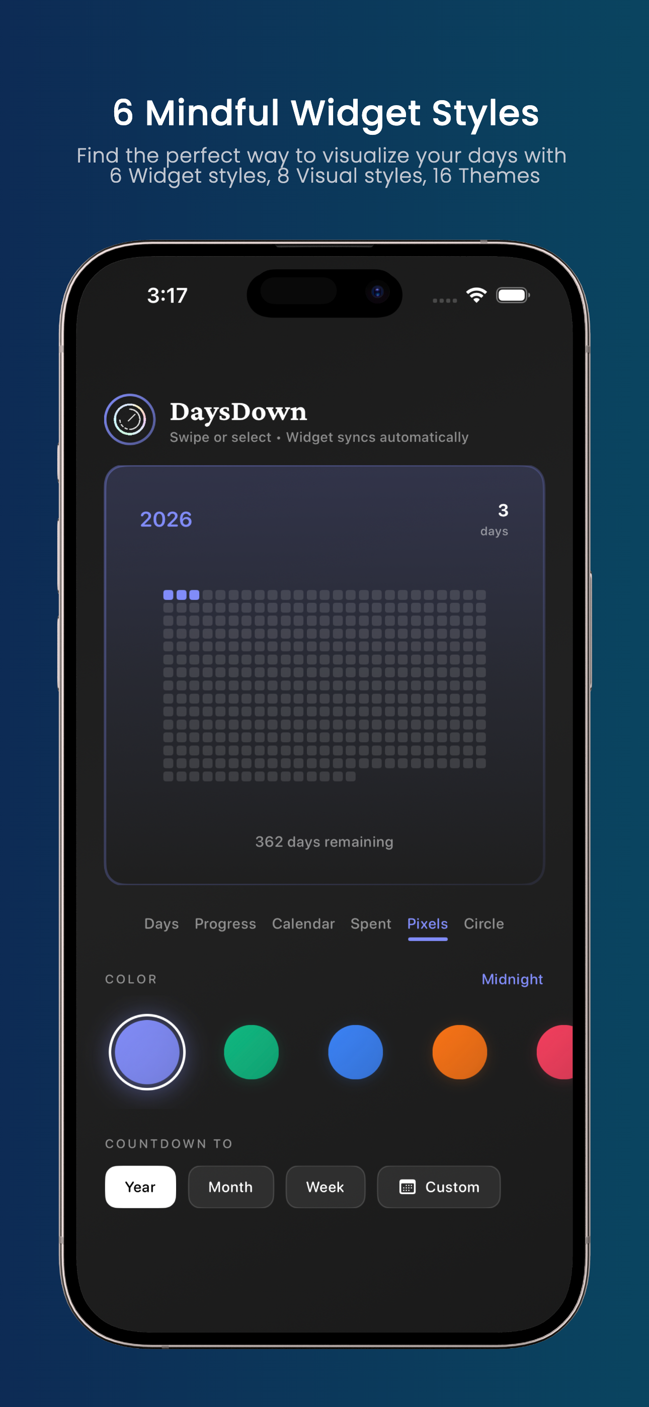 DaysDown - Screenshot 5 showing product features and functionality