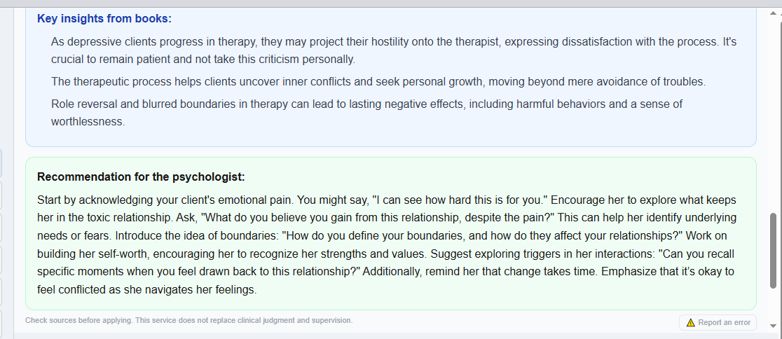 Rassvet — AI Library for Psychologists gallery image