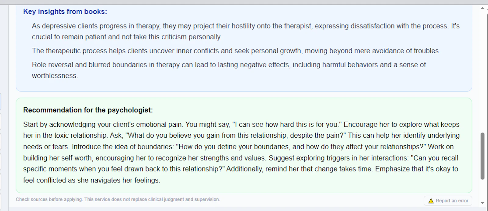 Rassvet — AI Library for Psychologists screenshot 5