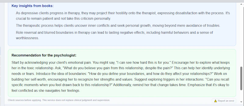 Rassvet — AI Library for Psychologists screenshot 5
