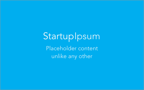 Startup Ipsum gallery image
