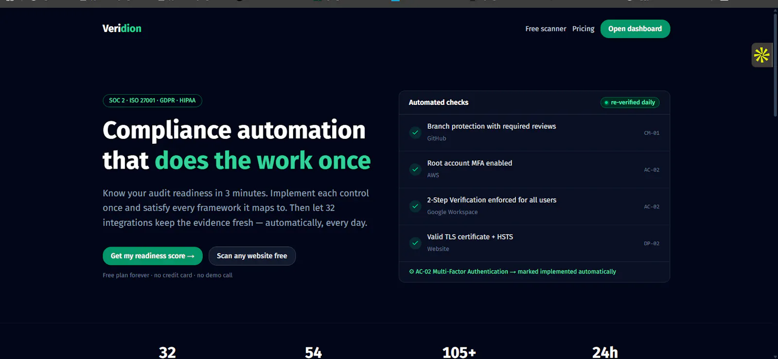 Veridion screenshot 1