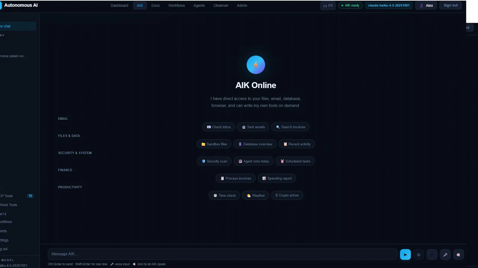 AI Agentic Automation Platform - AIK  screenshot 4