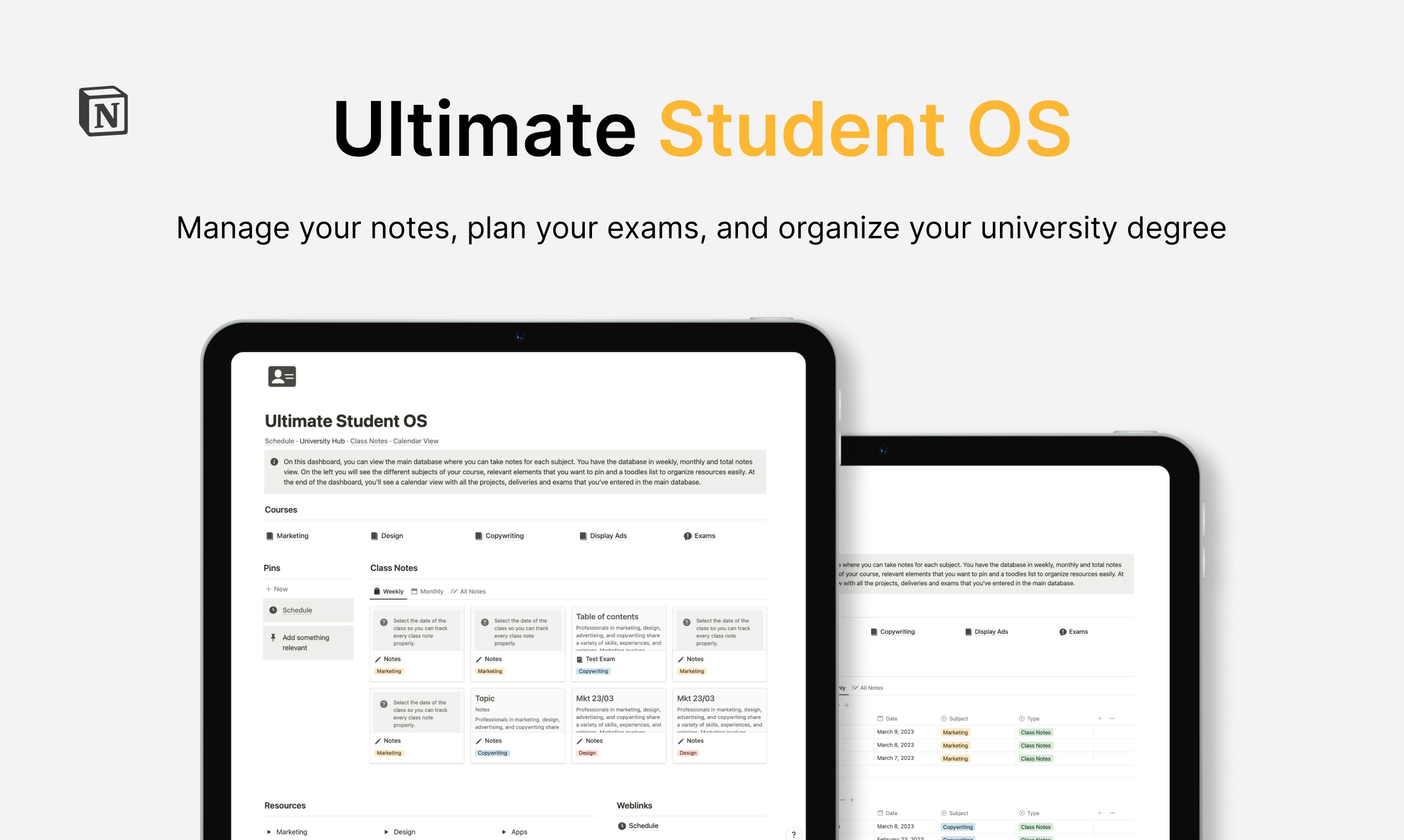 Mídia 1 de Ultimate Student OS - Assuma o controle do seu diploma universitário
