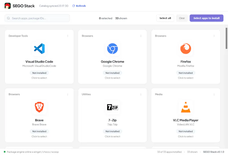 SEGO Stack screenshot 1