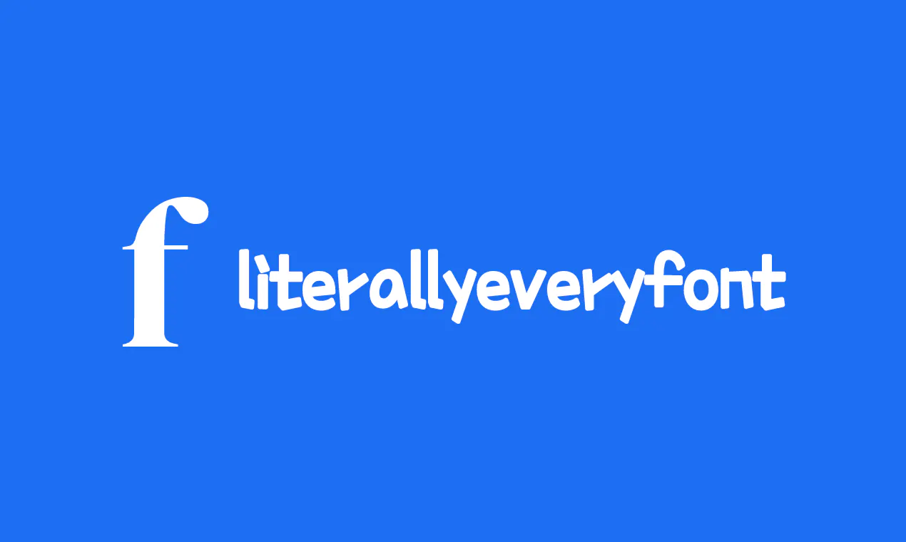 LiterallyEveryFont gallery image