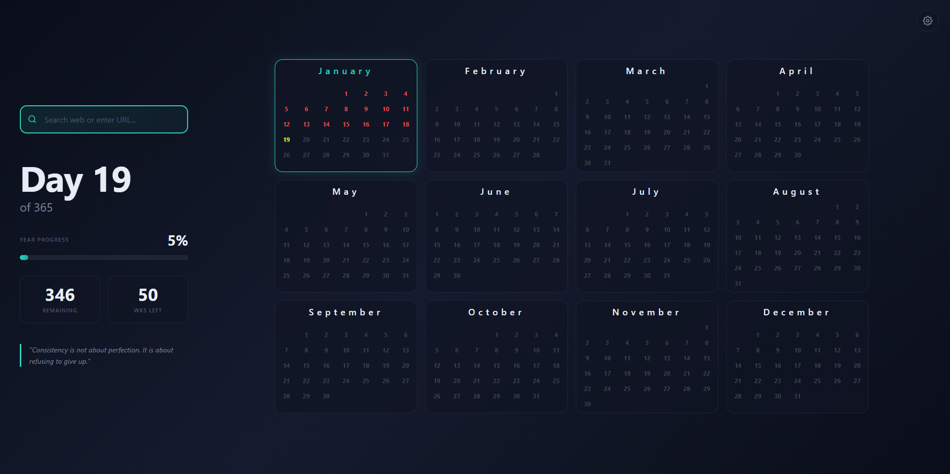 Year Dot Calendar gallery image