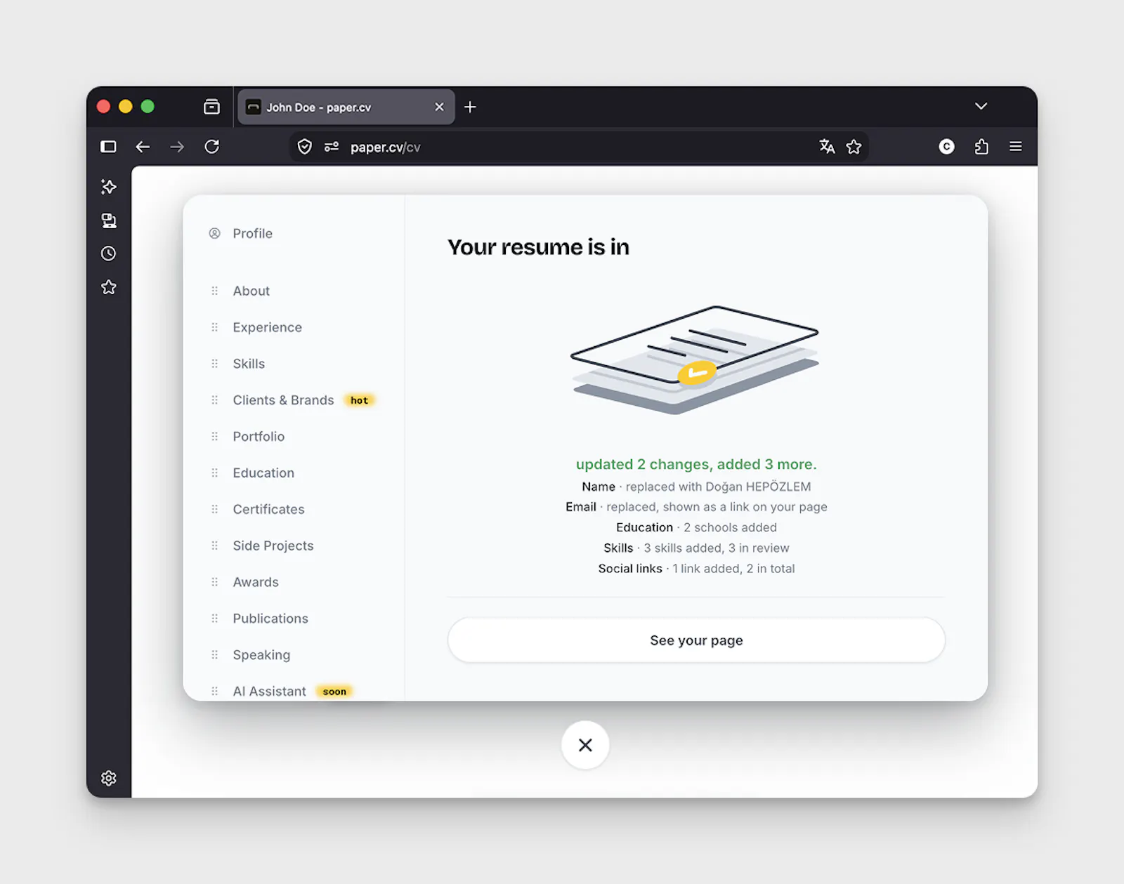 paper.cv screenshot 9