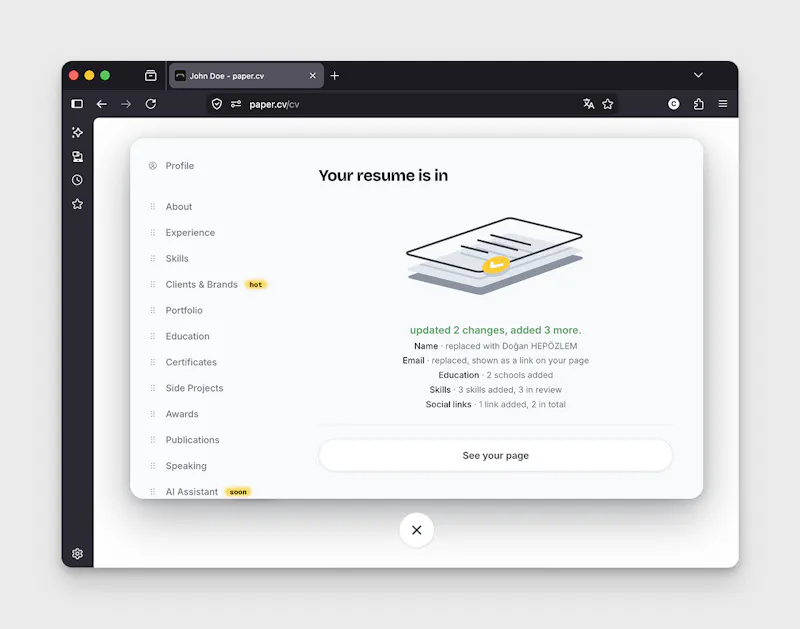 paper.cv screenshot 9