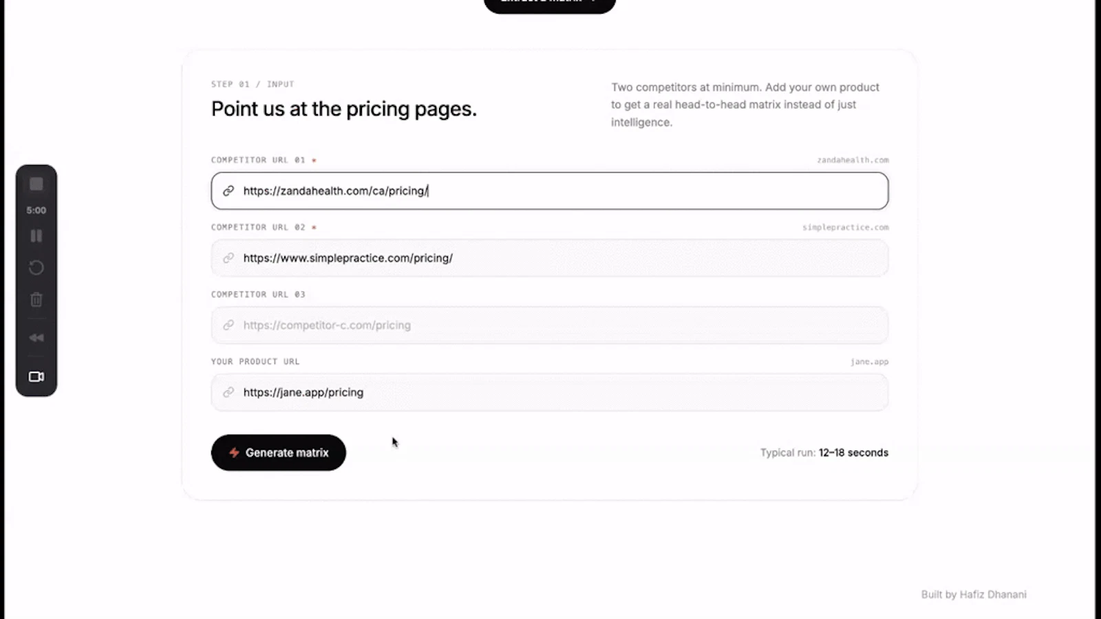 RivalPage screenshot 1 (video preview)