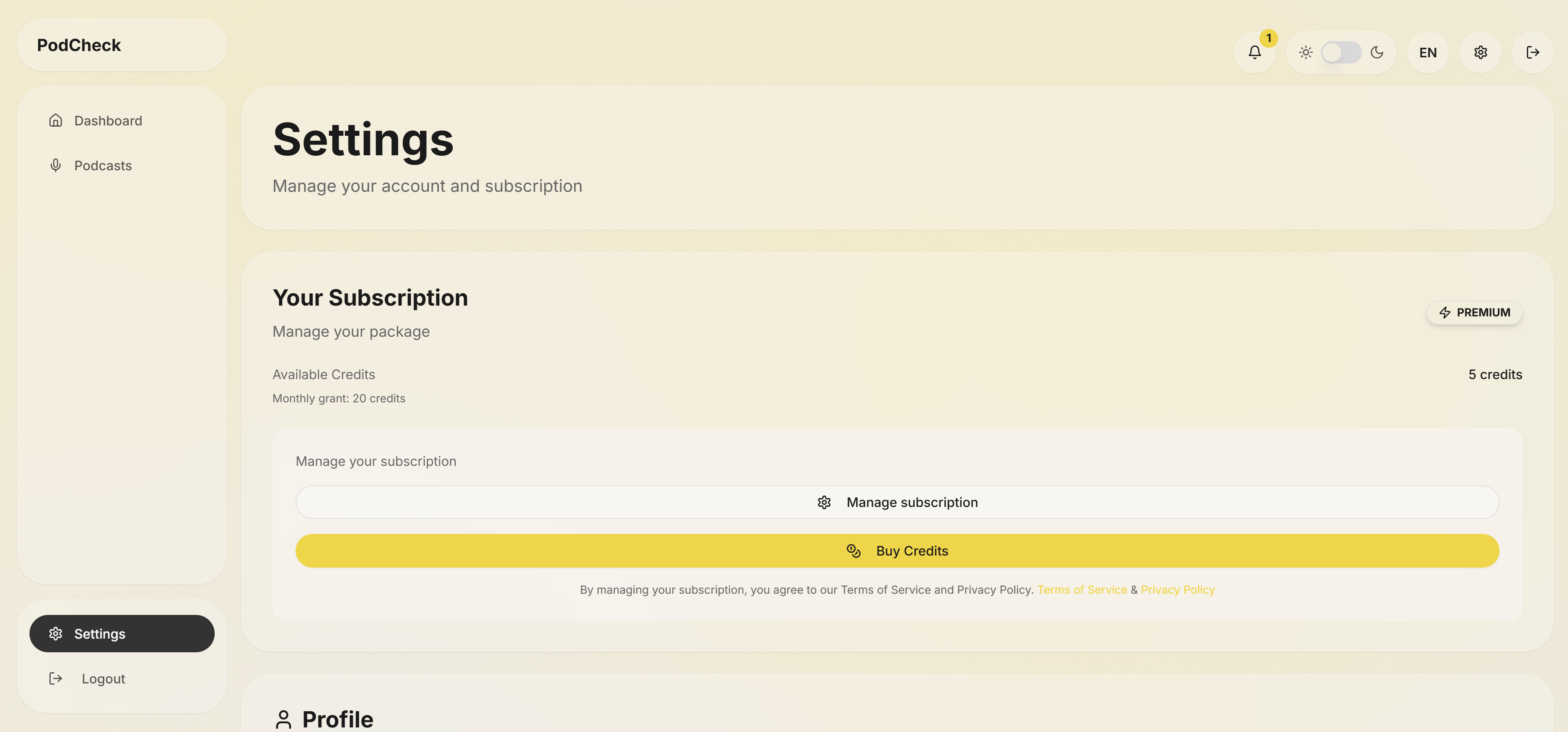 PodCheck gallery image