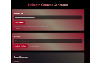 LinkedIn Content Generator AI Extension gallery image