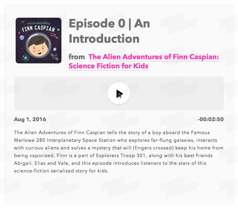 Kids Listen Podcast Web-App gallery image