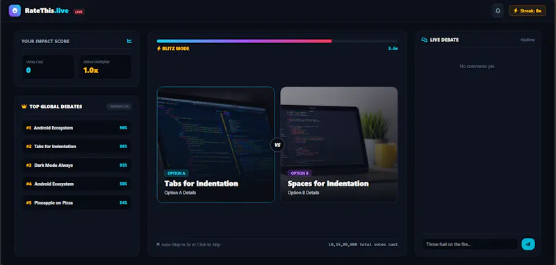 RateThis.live screenshot 1