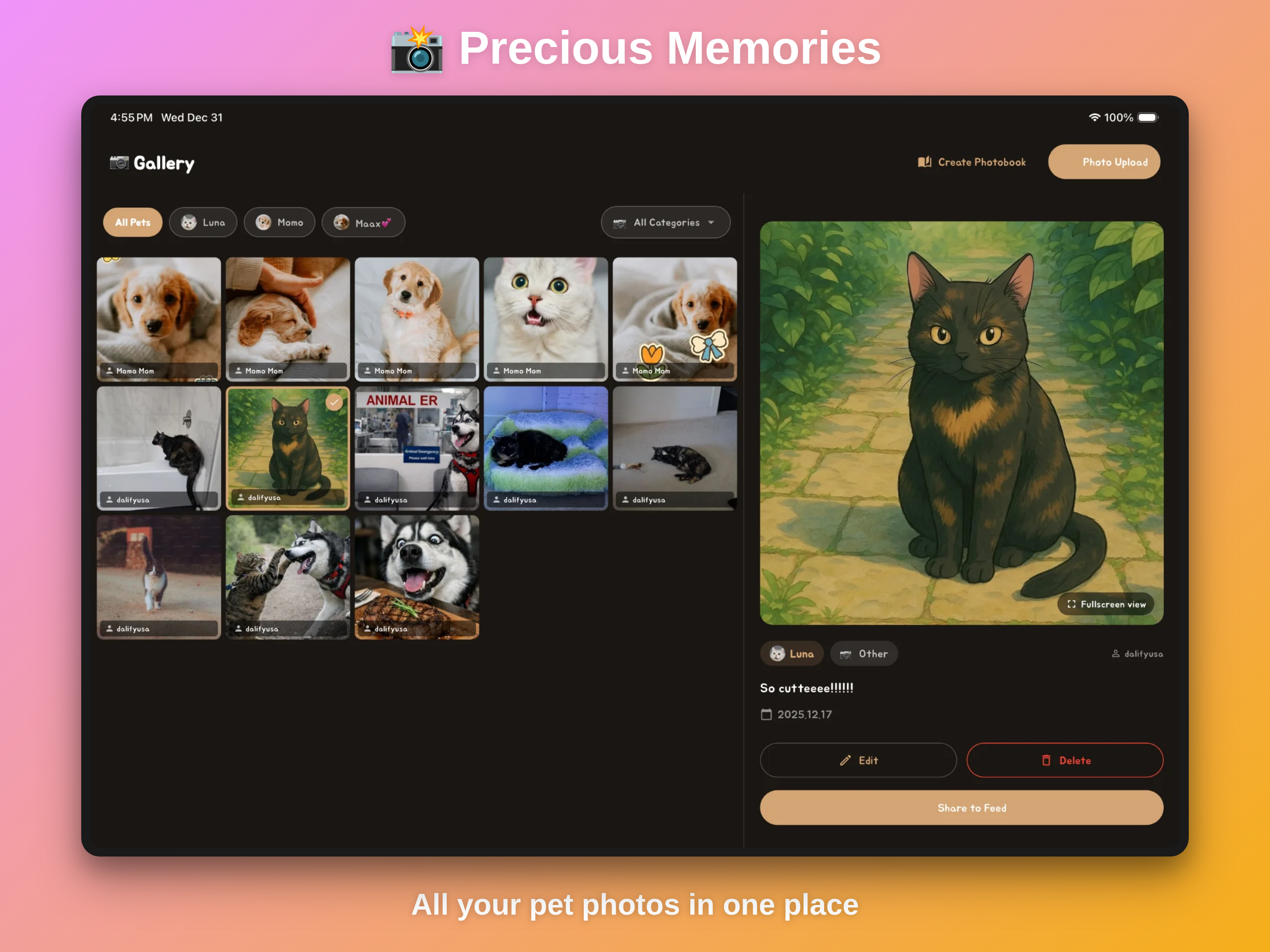 Dalify - All-in-One Pet Care App - Screenshot 3 showing product features and functionality
