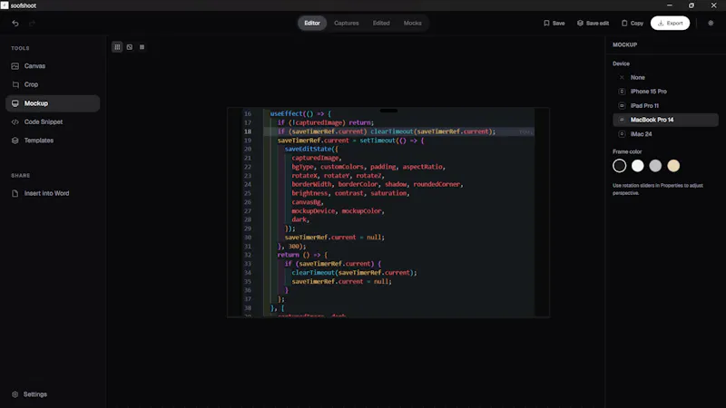 soofShoot - capture and edit screenshot 4