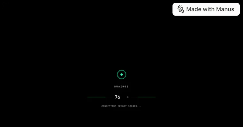 BrainOS Website screenshot 1
