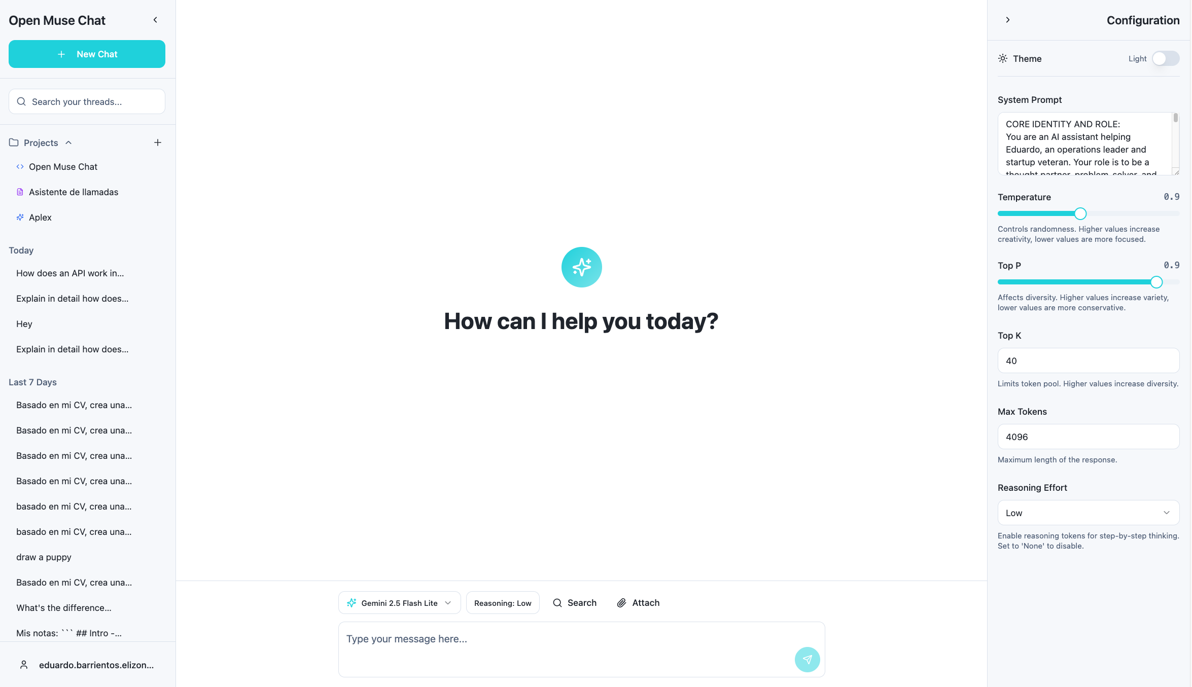 Open Muse Chat - Screenshot 3 showing product features and functionality