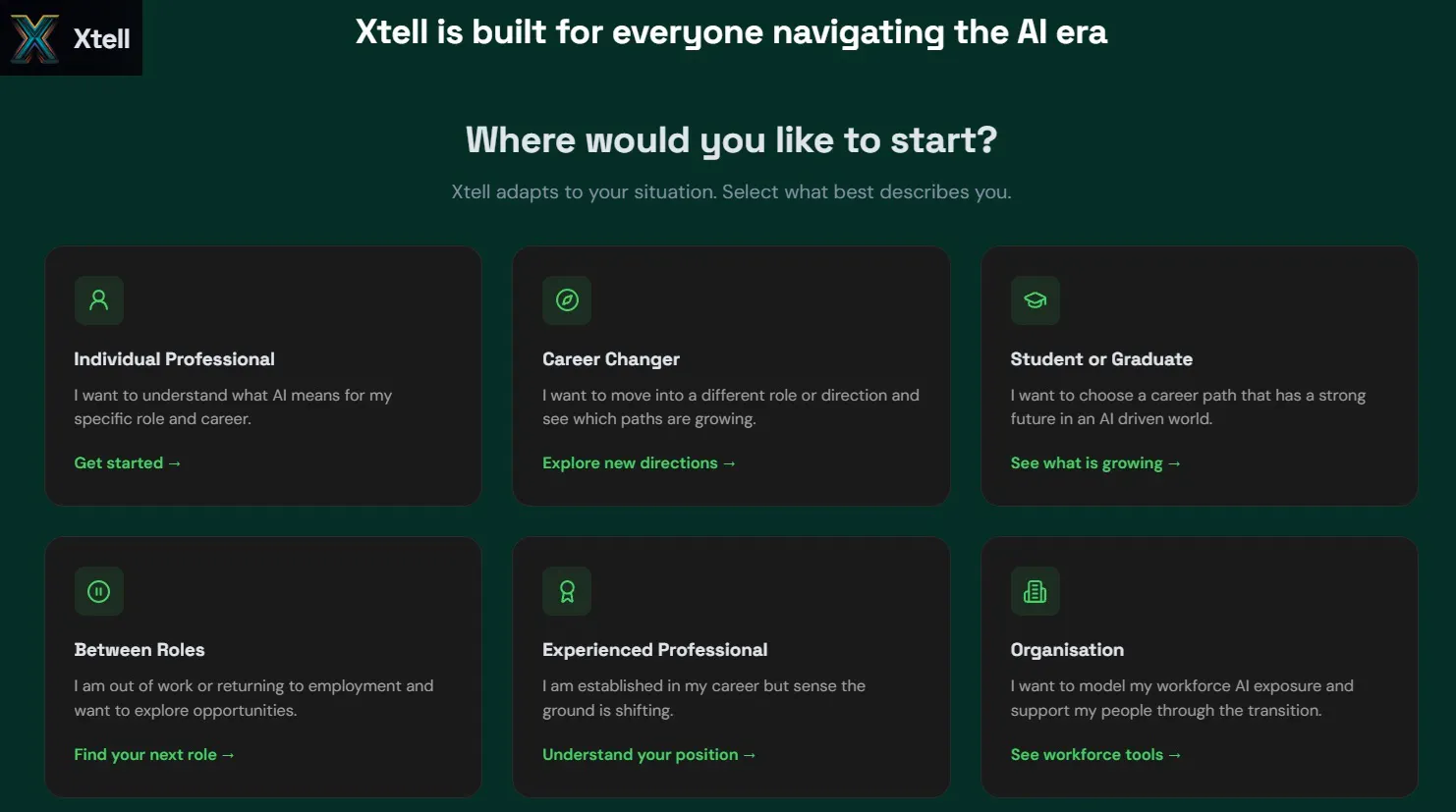 Xtell: AI Career & Labour Market Intel gallery image