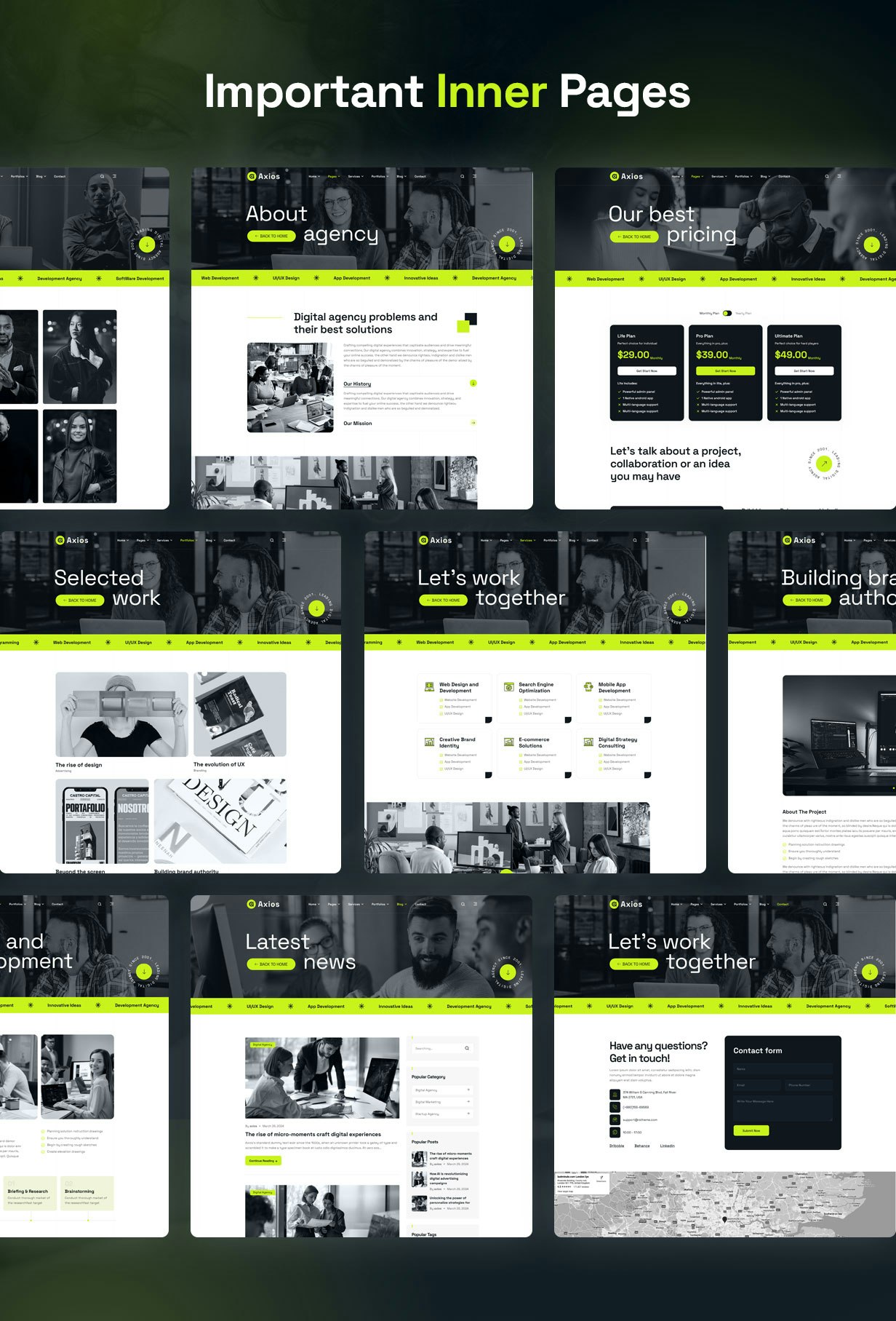 Axios - ชุดรูปแบบ WordPress ของเอเจนซี่ดิจิตอล - โดยเฉพาะสำหรับ SEO, Digital Marketing & Creative Agency media 6