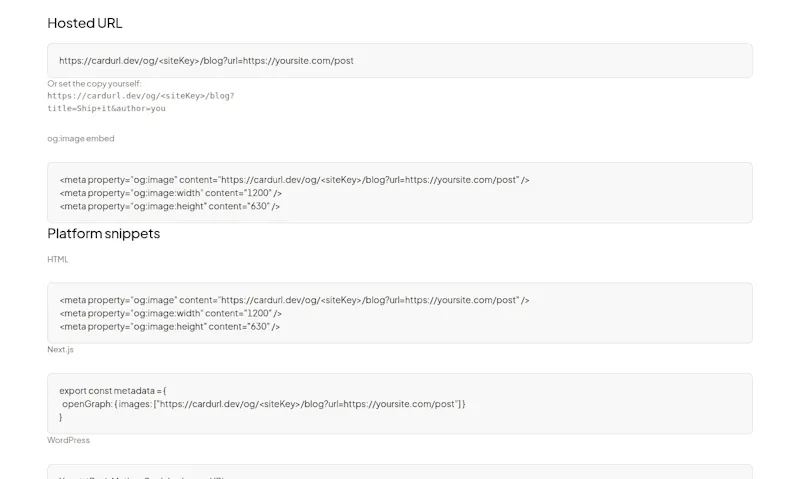 CardURL screenshot 4