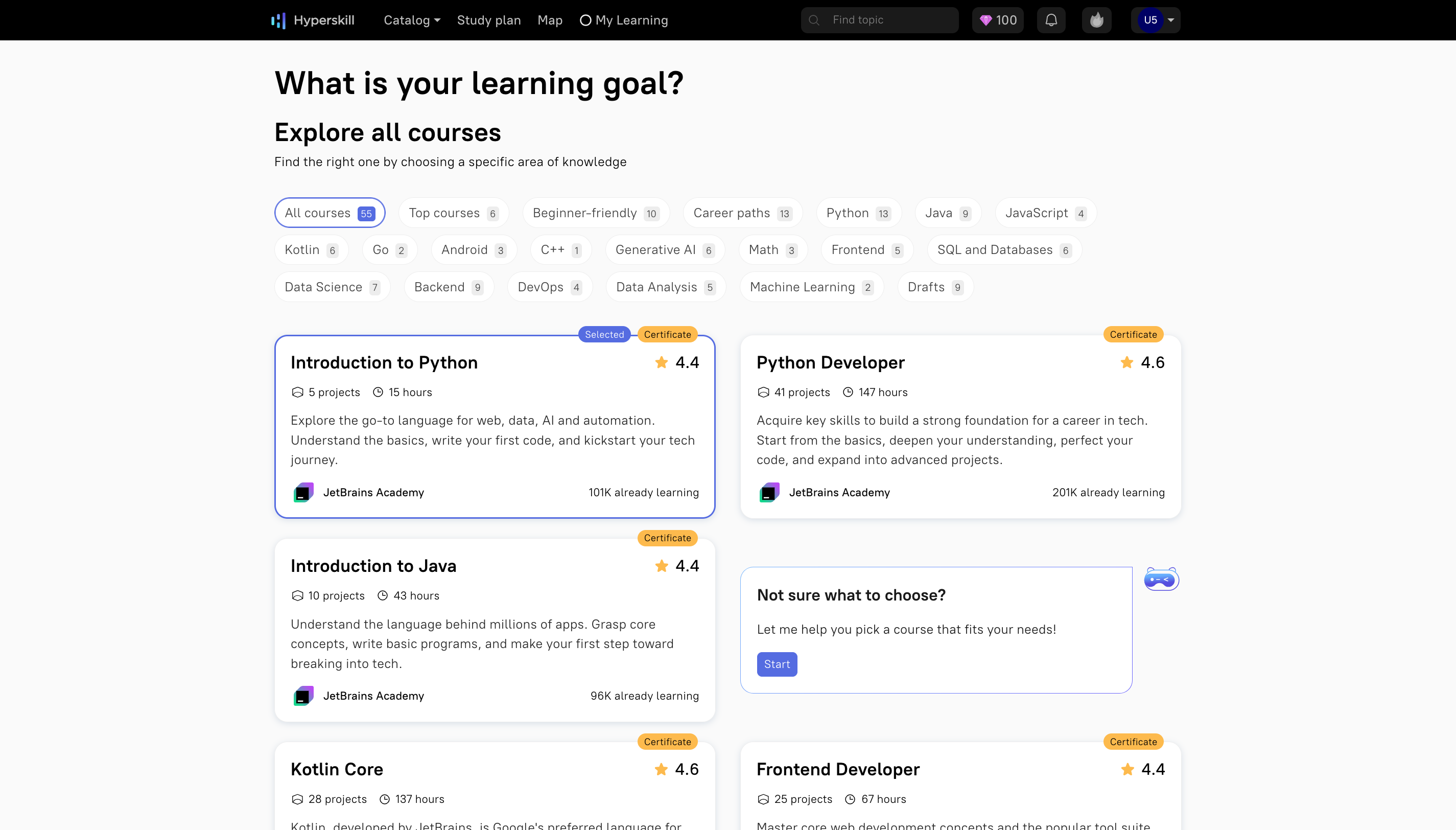 Hiperamuridad - Cursos de codificación basados en proyectos realizados por JetBrains Academy media 1