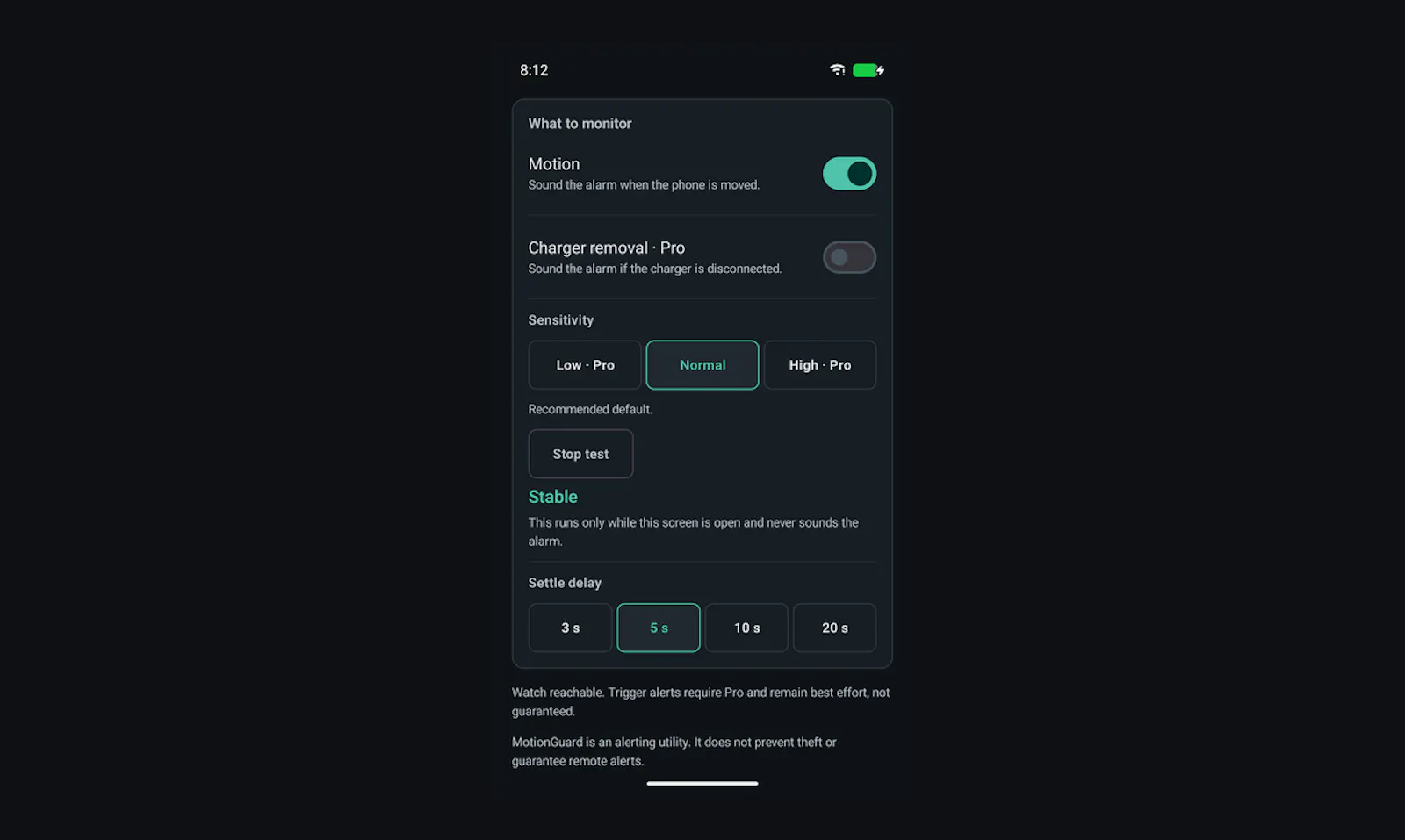 MotionGuard screenshot 4
