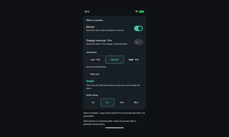 MotionGuard screenshot 4