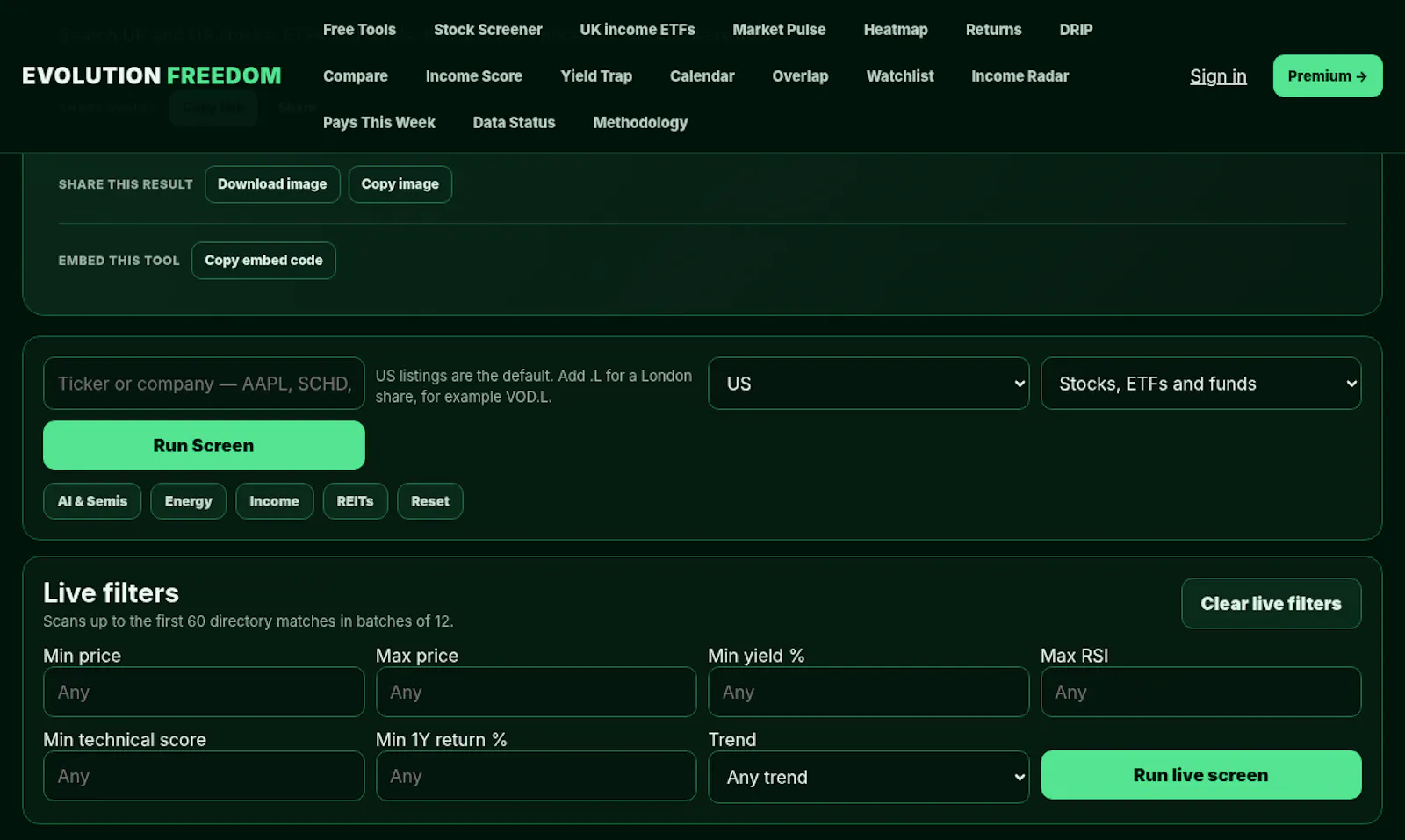 Evolution Freedom Stock Tools screenshot 3