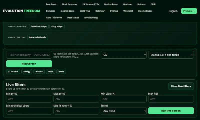 Evolution Freedom Stock Tools screenshot 3