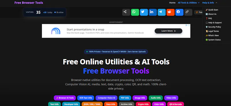 Free Browser Tools screenshot 7