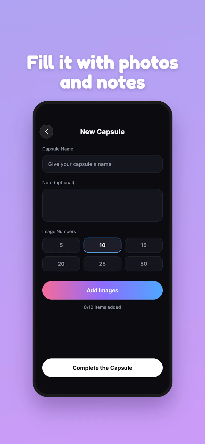 LockCapsule - Time Capsule screenshot 2
