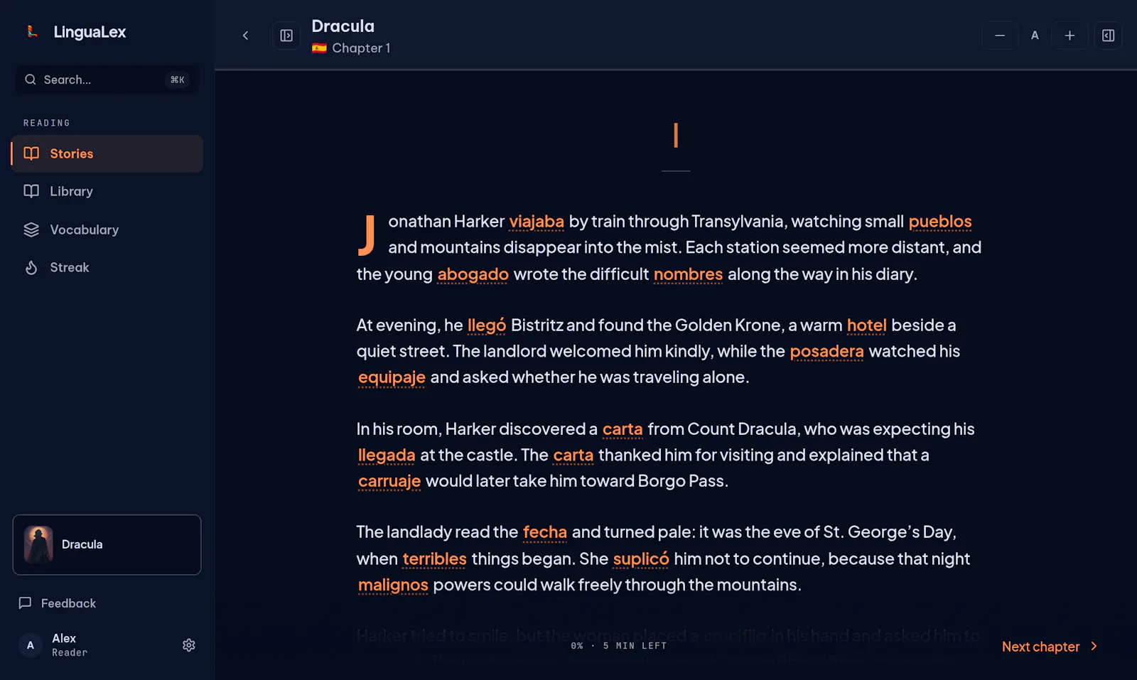 LinguaLex screenshot 2