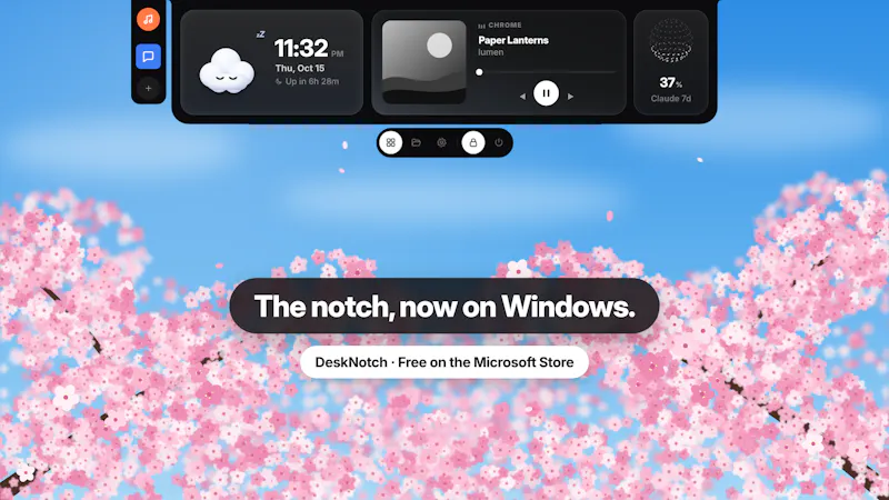 DeskNotch screenshot 1