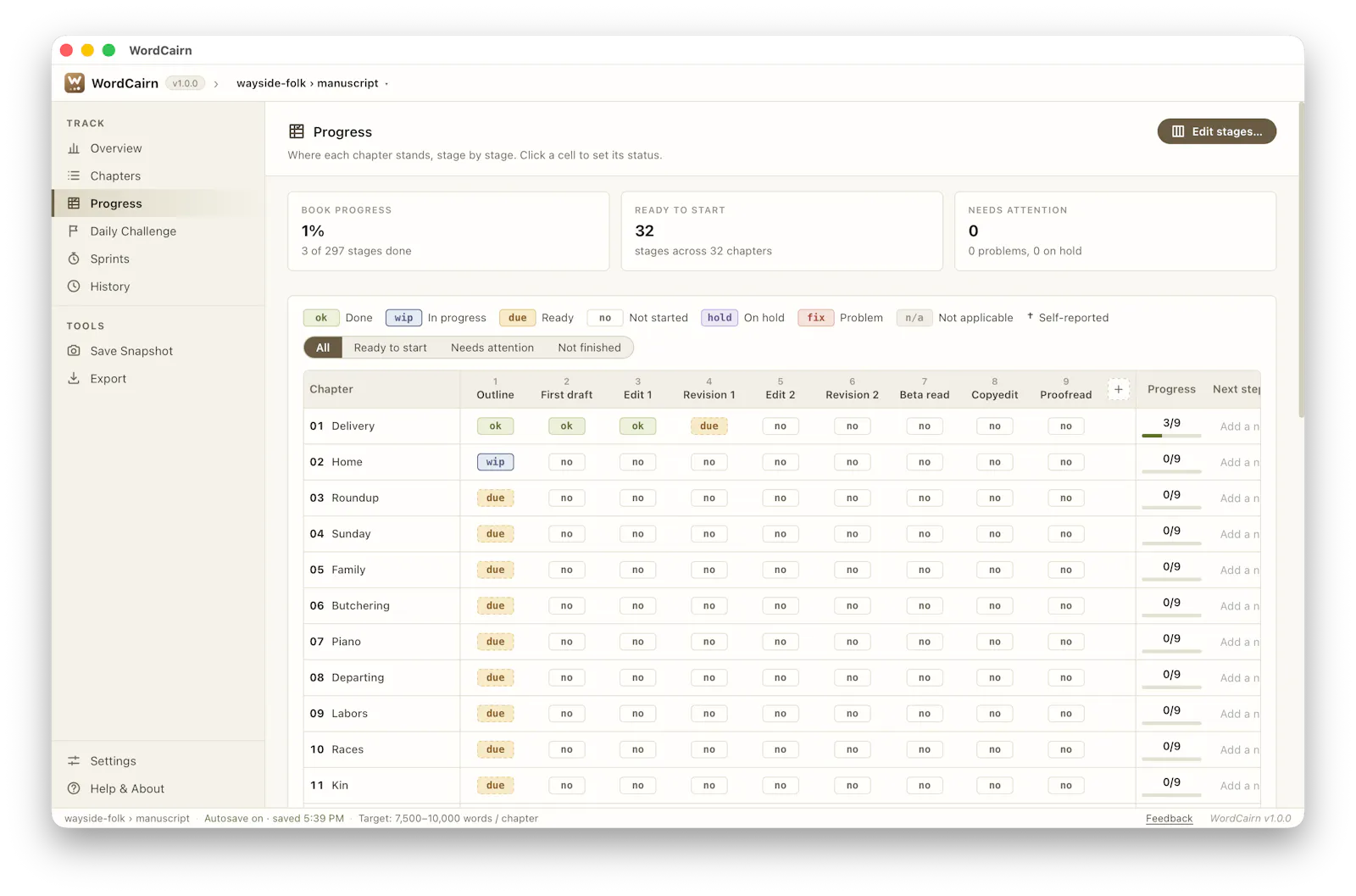 WordCairn v1.0.0 screenshot 3