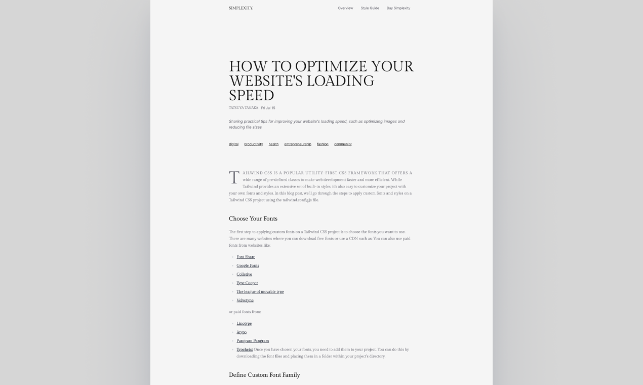 Simplexity Blog - Een elegant blogthema gebouwd met Astro, Tailwind CSS & MDX media 5