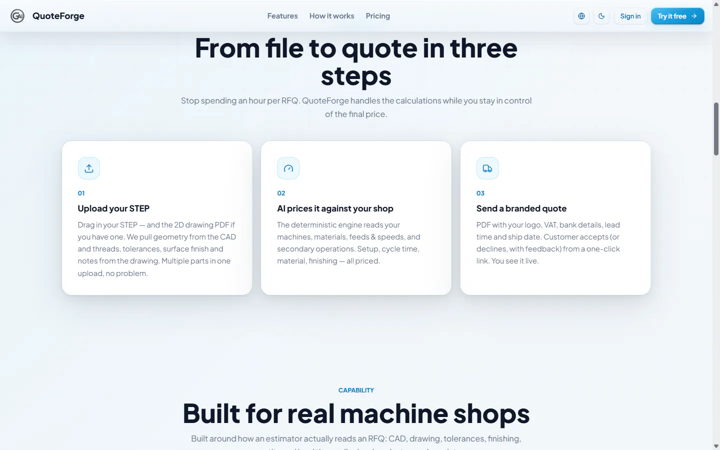 QuoteForge gallery image