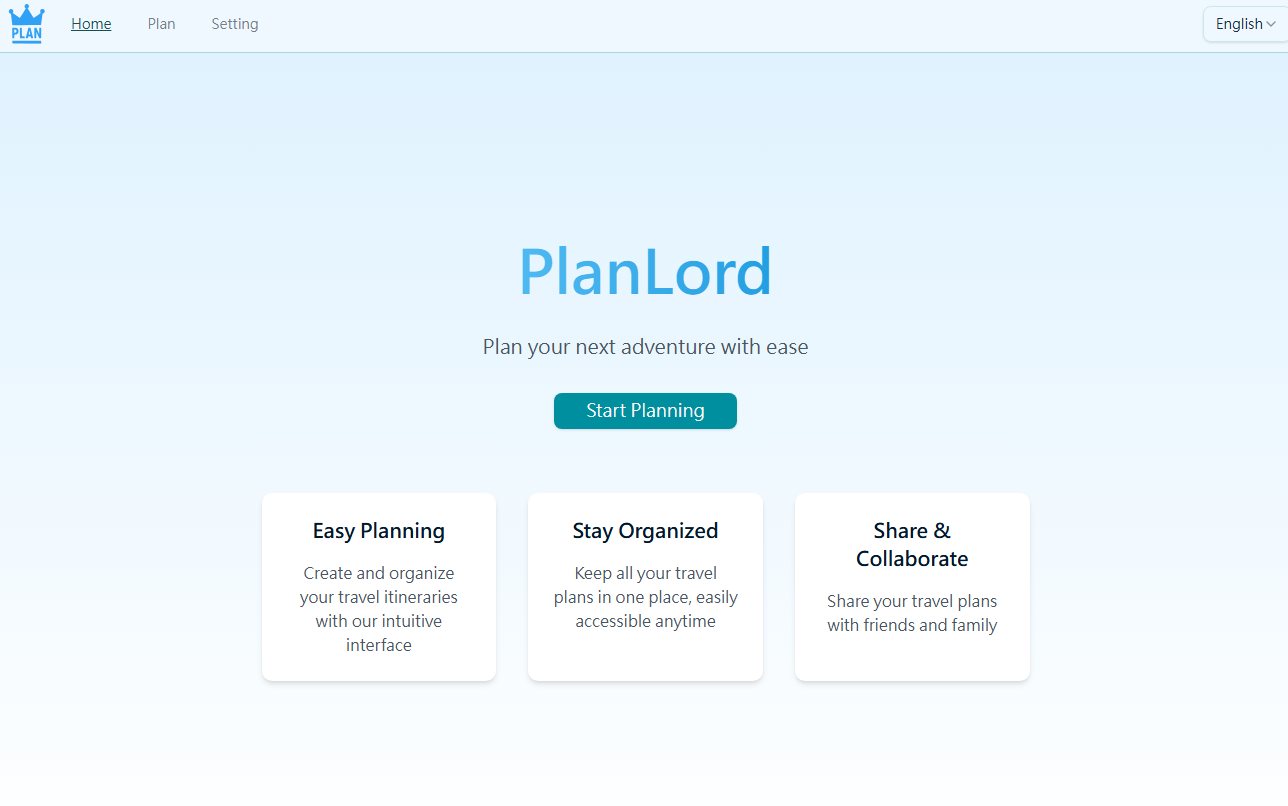 Planlord - Planlord로 여행 일정을 단순화하십시오 미디어 1