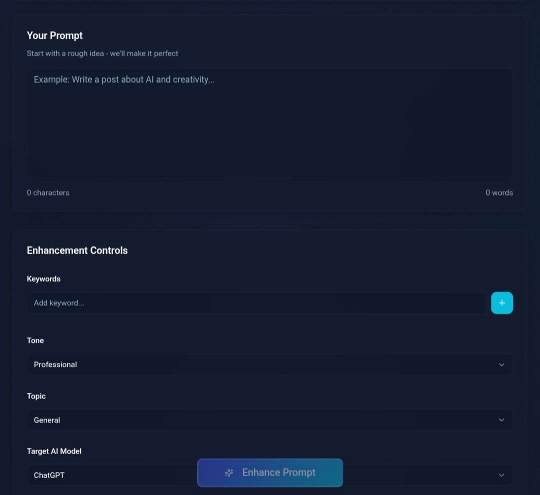 Nano Ai prompt enhancers tool gallery image